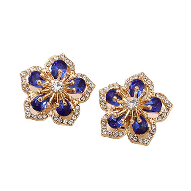 Hazel– 925 Sølv Blomster Øredobber