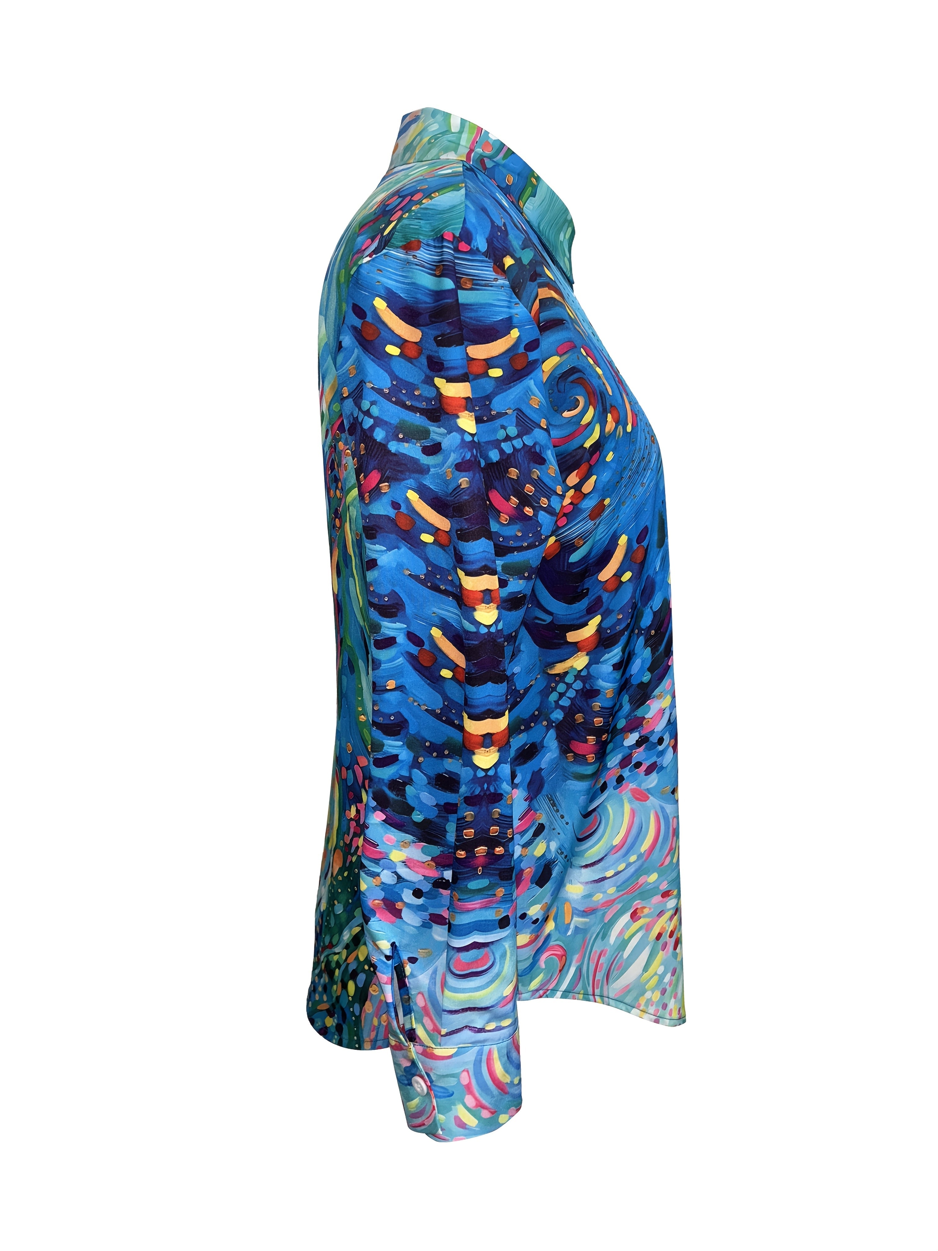 Borni | Kunstnerisk Skjortebluse med Fargerikt Mønster