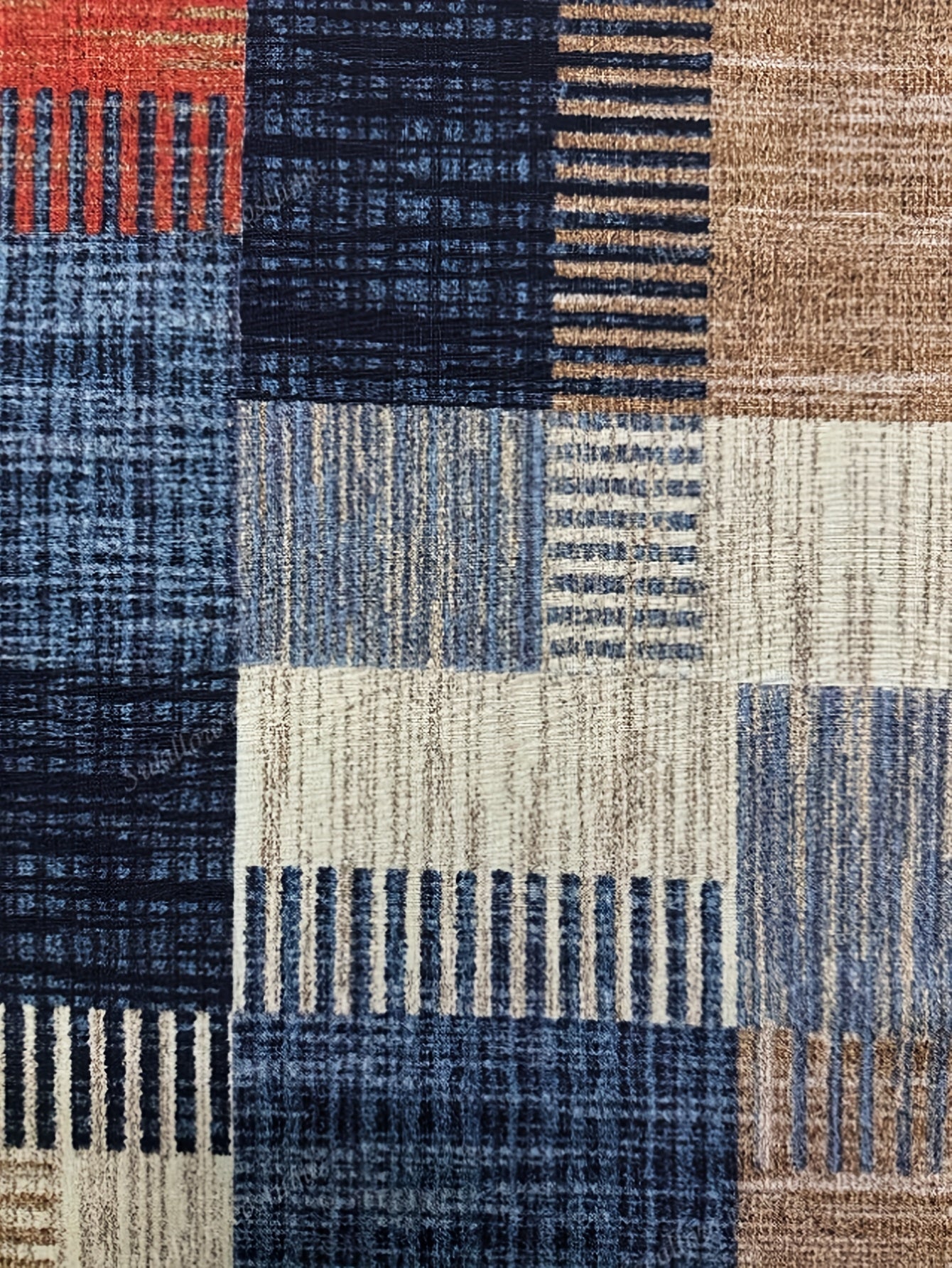 Thordis | Skjortebluse med jordnære toner og grafisk mønster