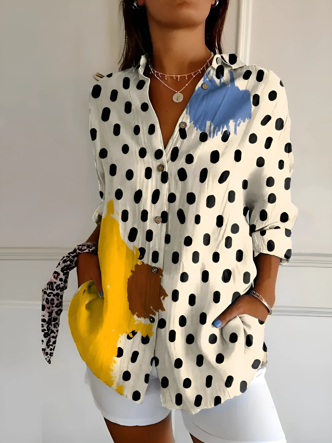 Viana | Blomstrende Bølgebluse