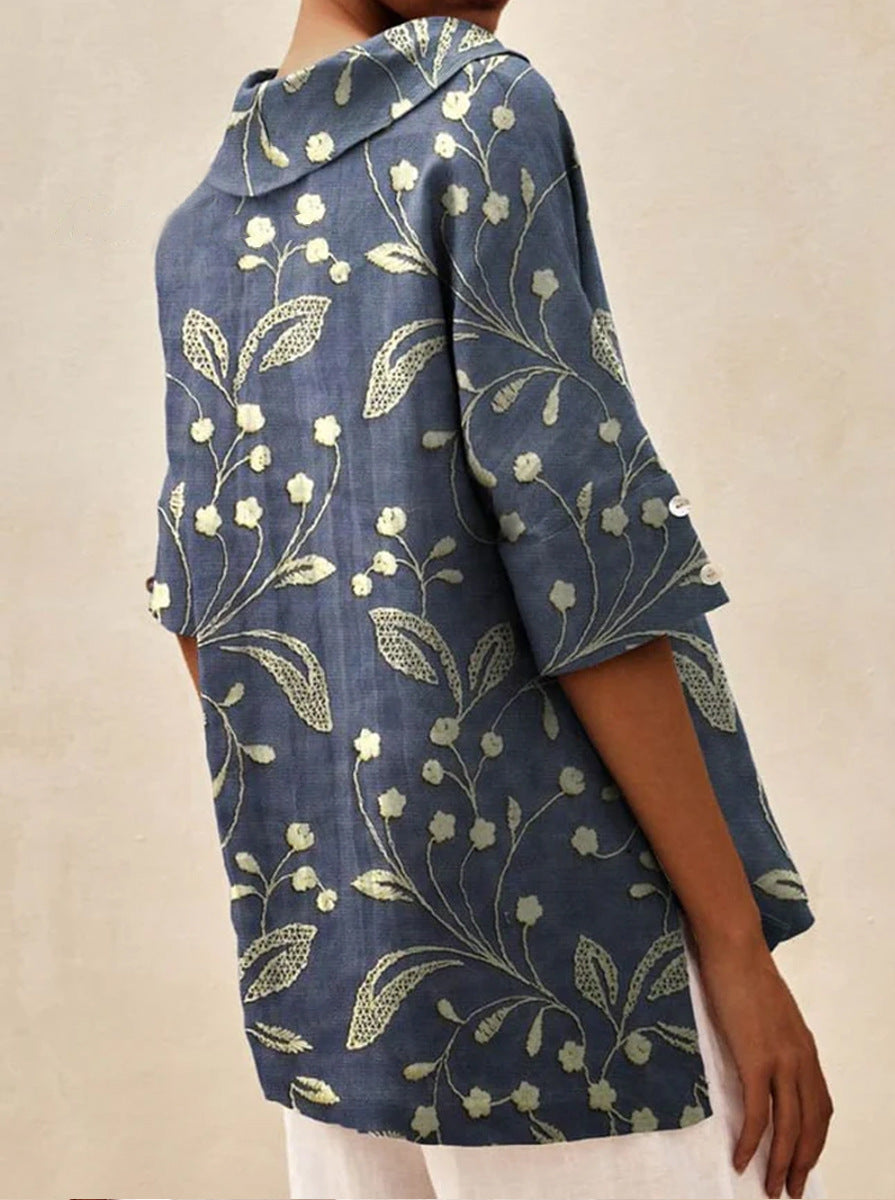 Kjellrun | Sommertopp Med Blomstermotiv