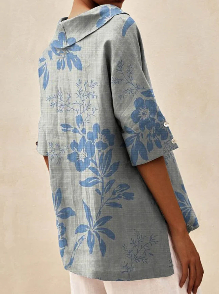 Kjellrun | Sommertopp Med Blomstermotiv