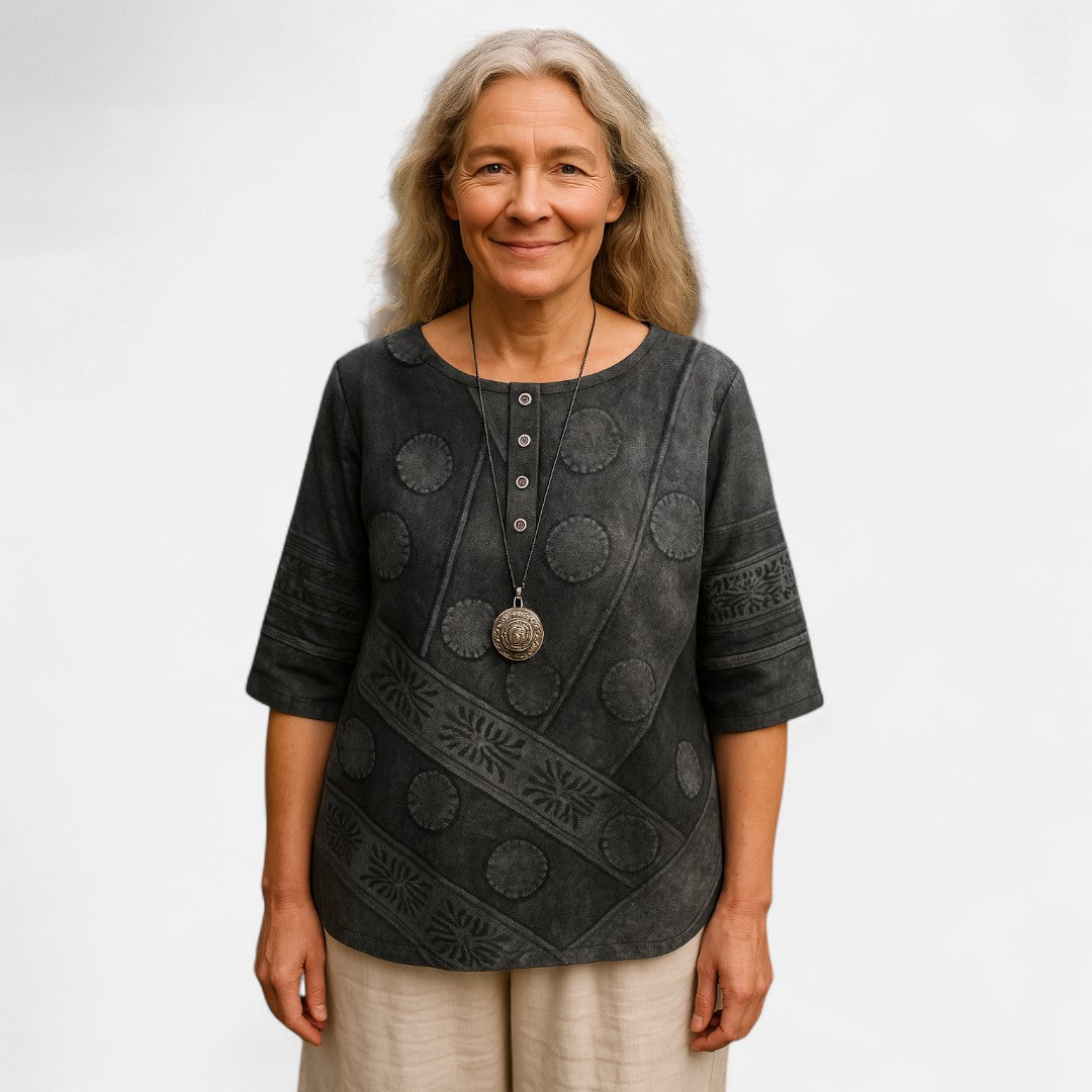 Elnara™ | Overdimensjonert Fargerik Topp