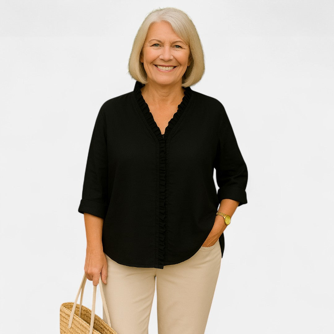 Gullbjørg™ | Koselig Ruffle Bluse