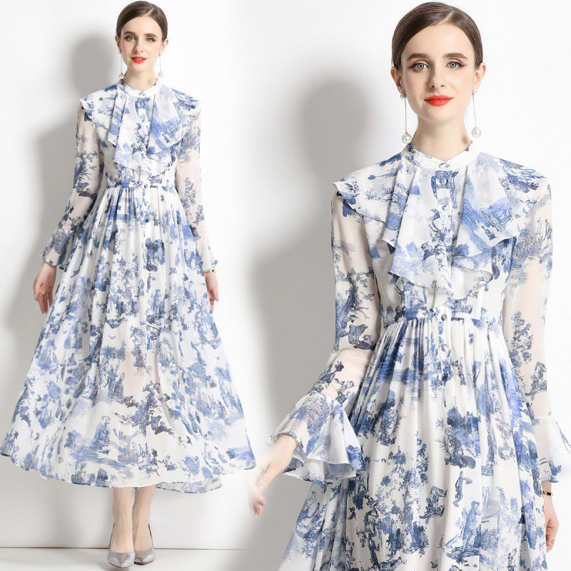 AERIS – ELEGANT BLEKKTRYKK KJOLE