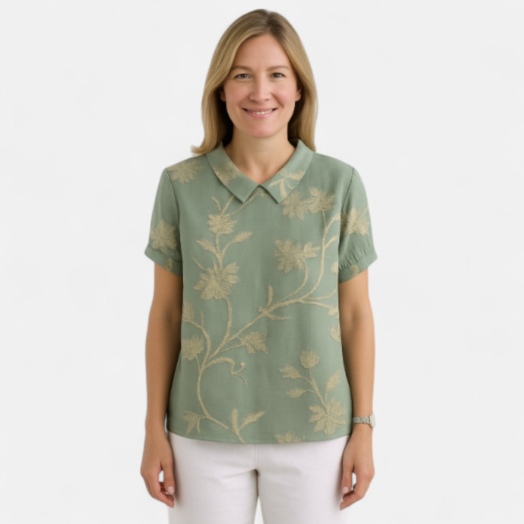 Arnlaug™ | Blomstermønstret Bluse