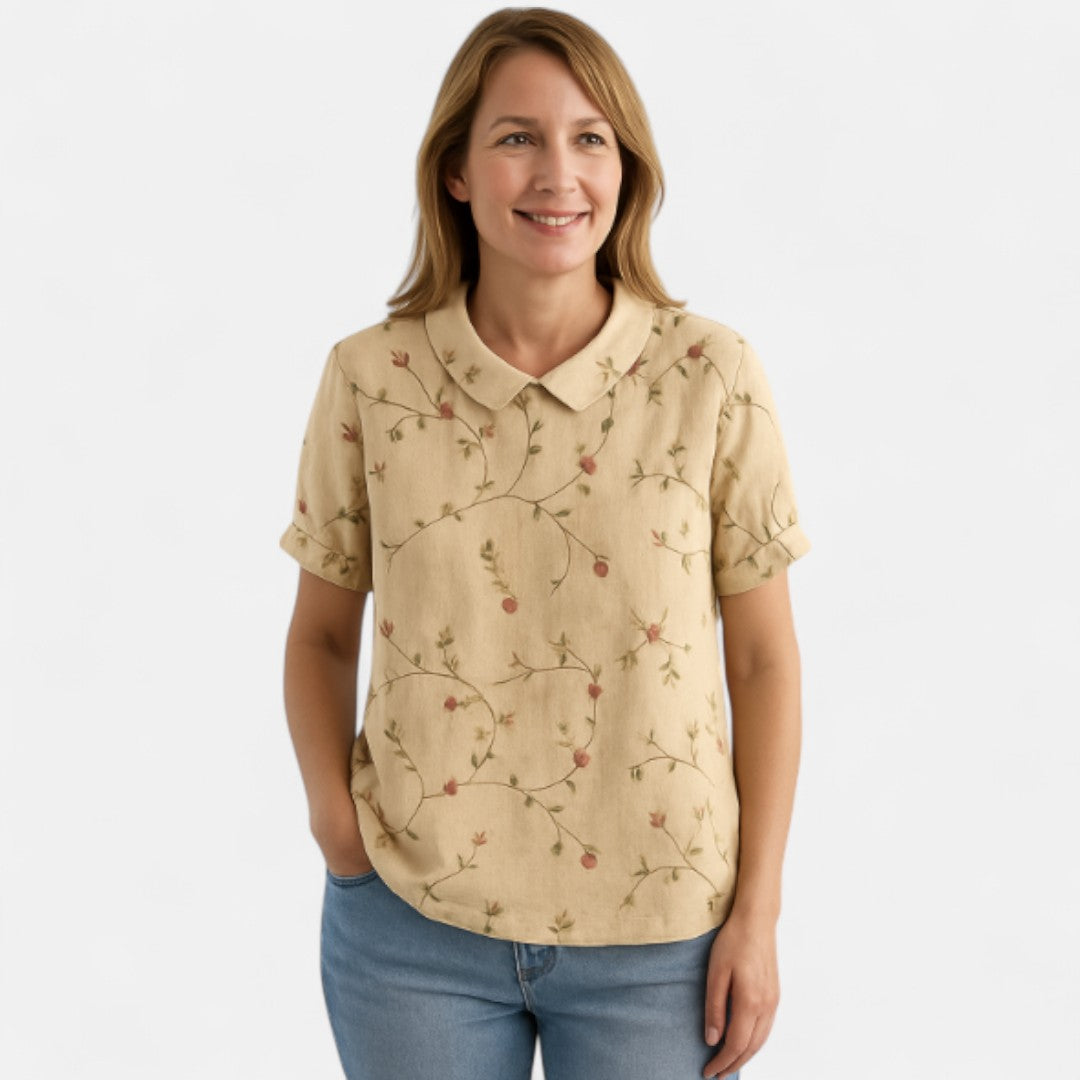 Arnlaug™ | Blomstermønstret Bluse