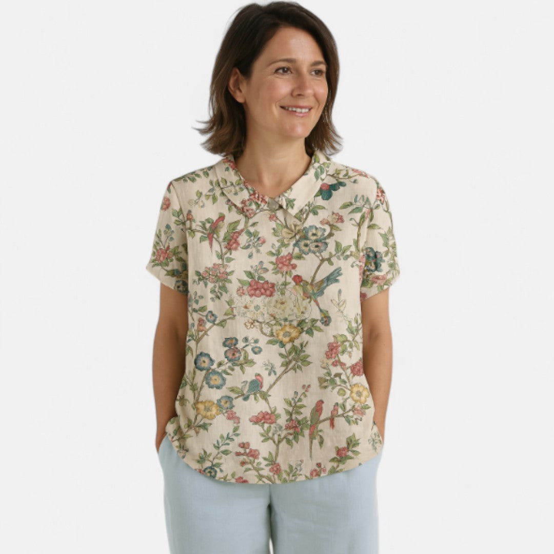 Arnlaug™ | Blomstermønstret Bluse