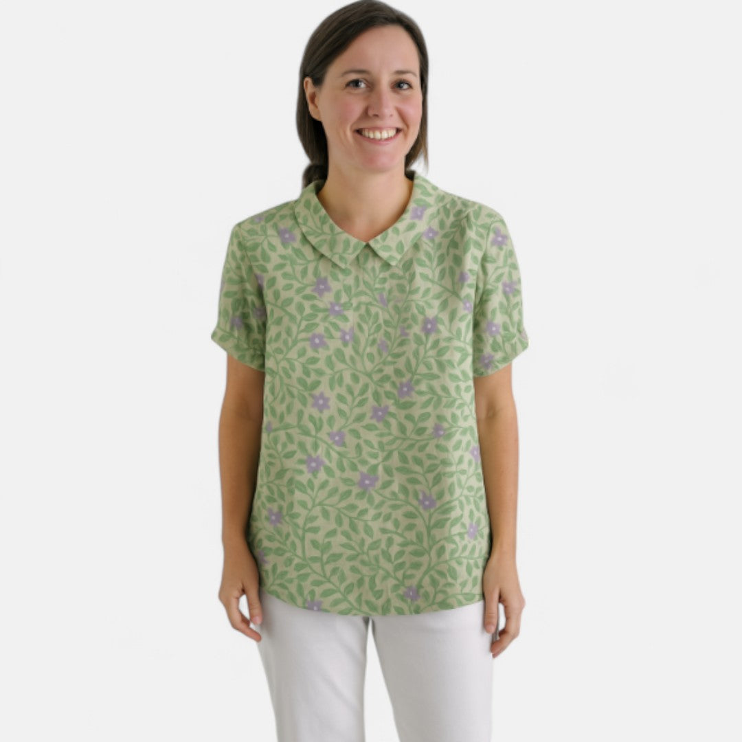 Arnlaug™ | Blomstermønstret Bluse