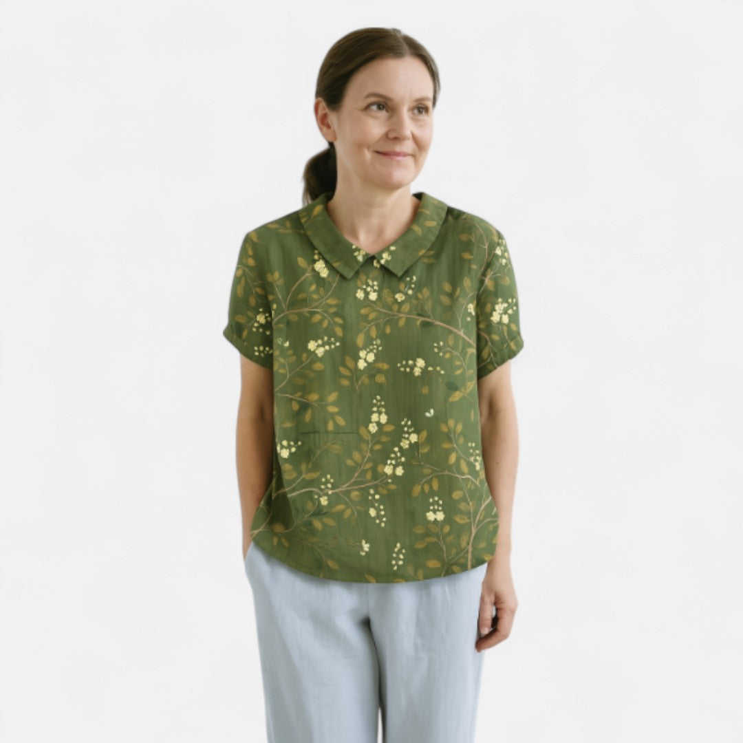Arnlaug™ | Blomstermønstret Bluse