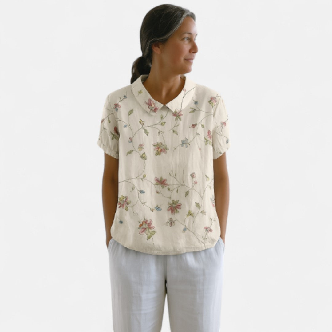 Arnlaug™ | Blomstermønstret Bluse