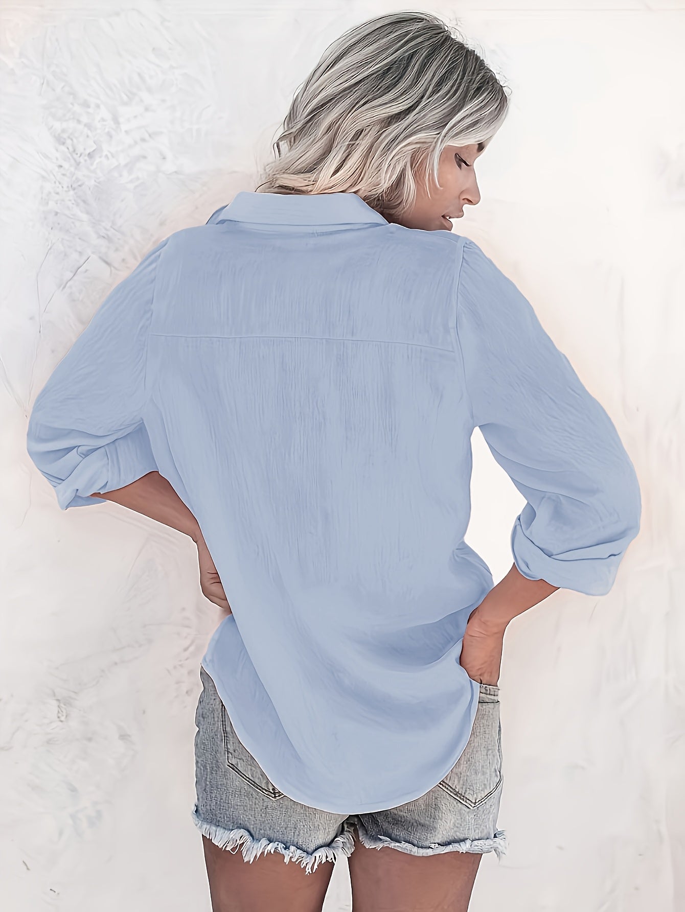 Årvill | Myk og luftig skjortebluse med brystlomme