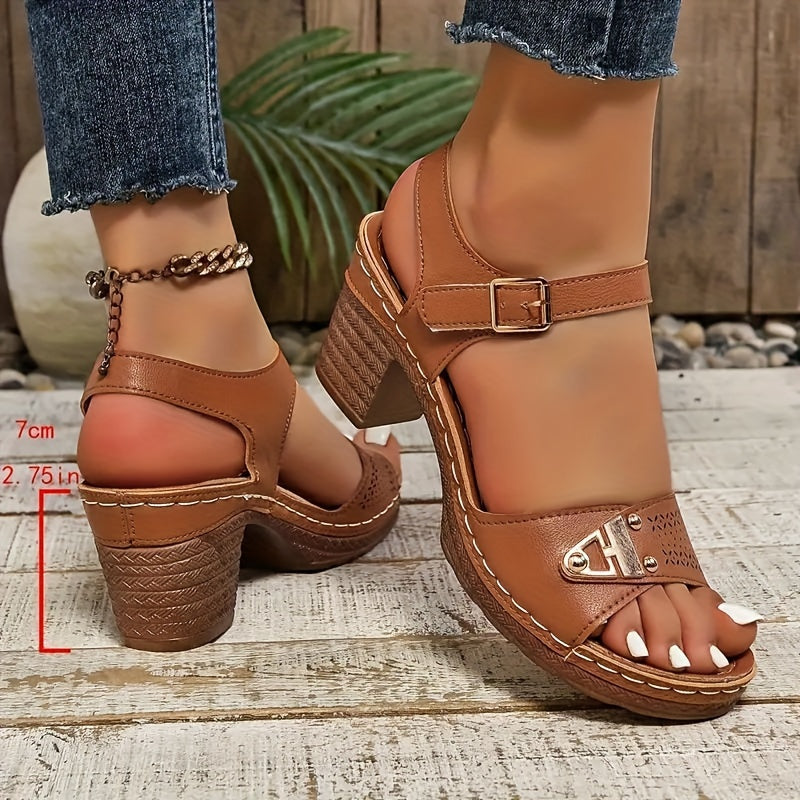 Adelina Komfort Spenne Sandaler