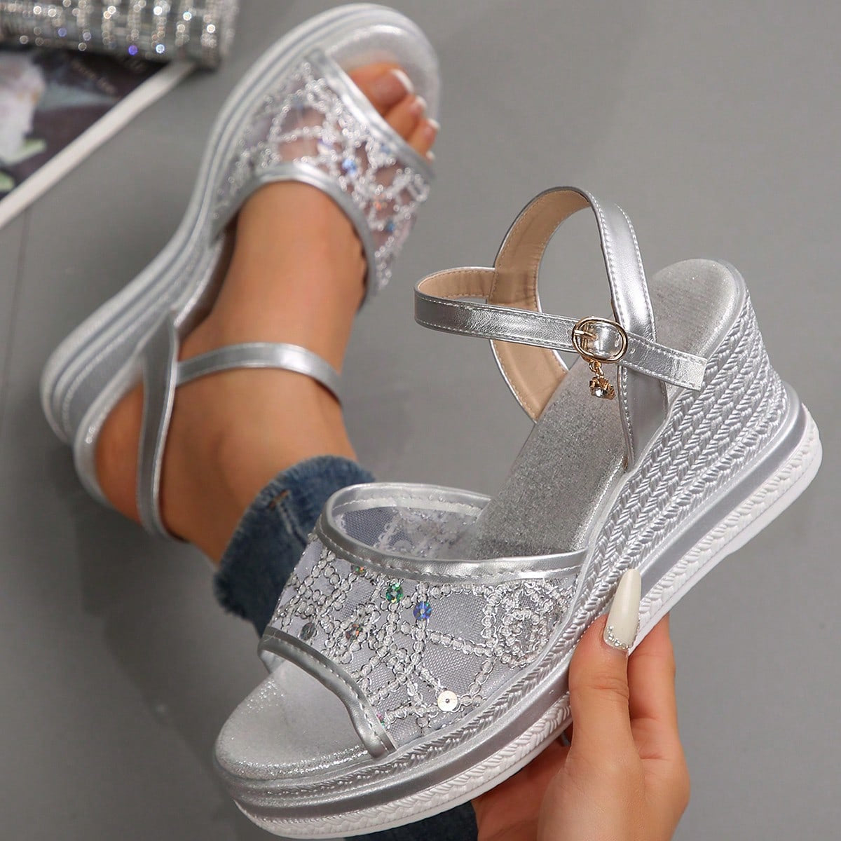 Jarny | Vanlige Kileklosser Chunky Sandaler