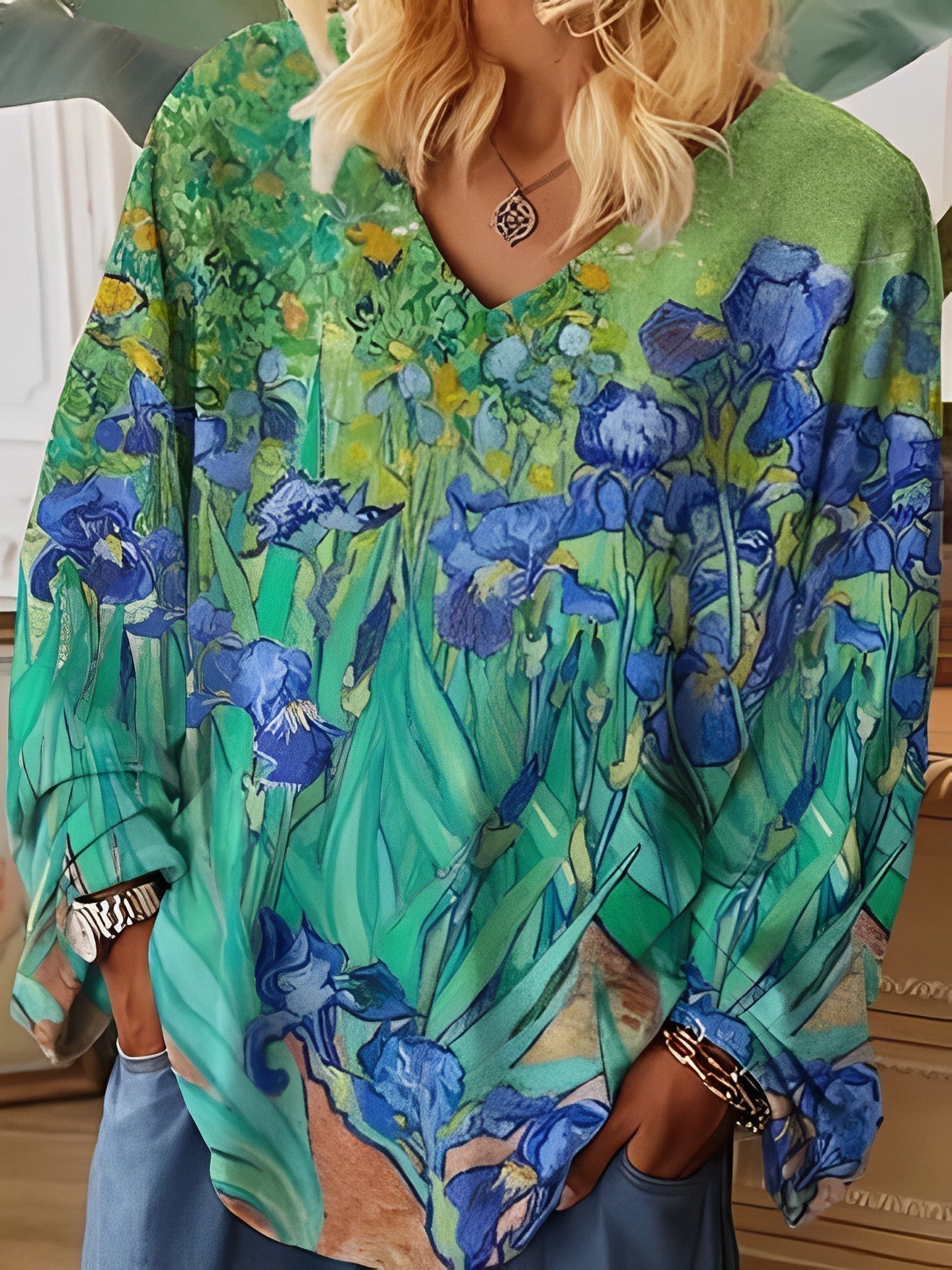 Jartrud | Van Gogh Kunst T-skjorte med løs passform