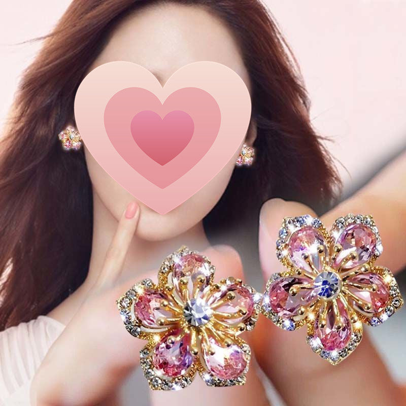 Hazel– 925 Sølv Blomster Øredobber