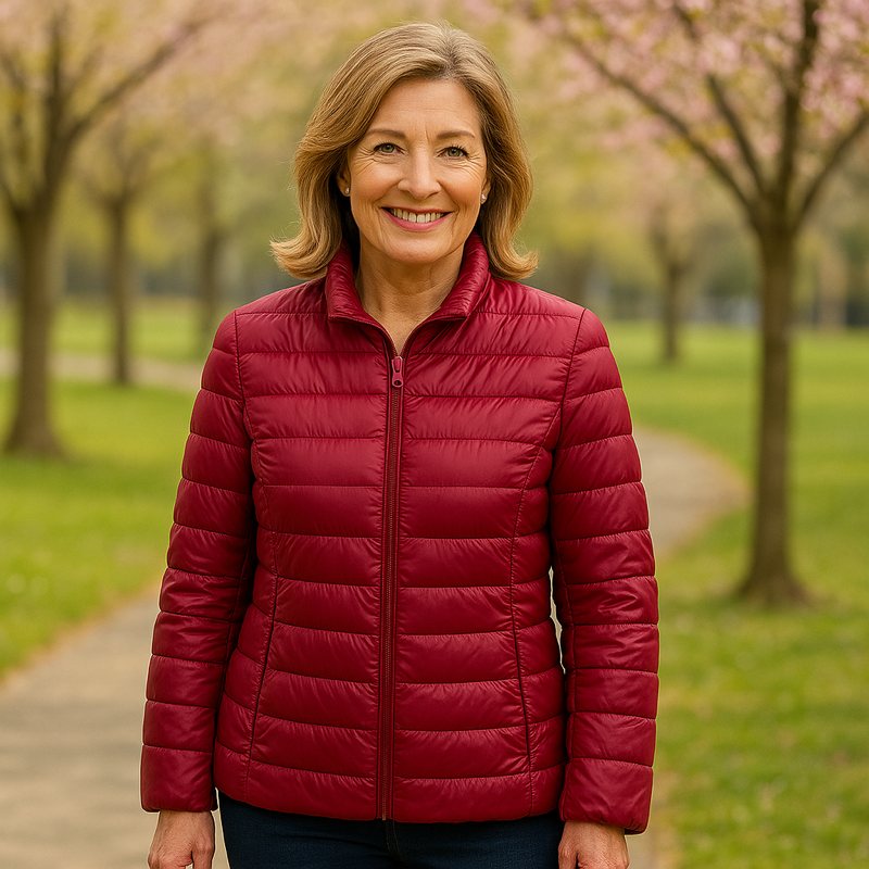 Freja™ | Klassisk Vinrød Jakke