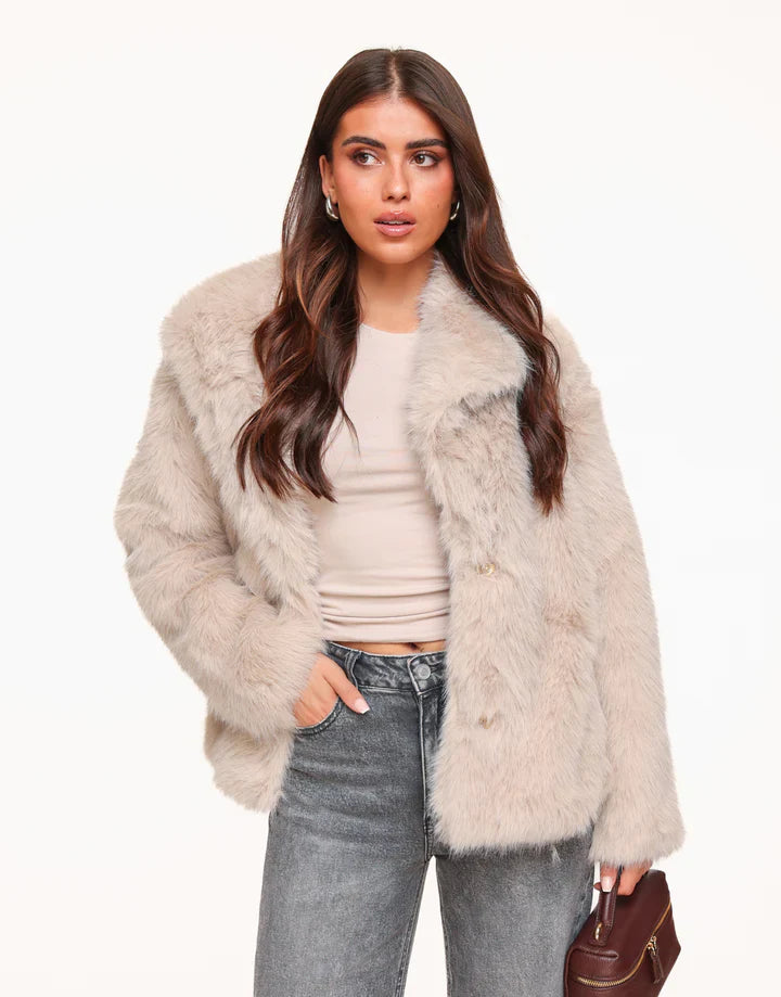 Freya - Faux fur jakke