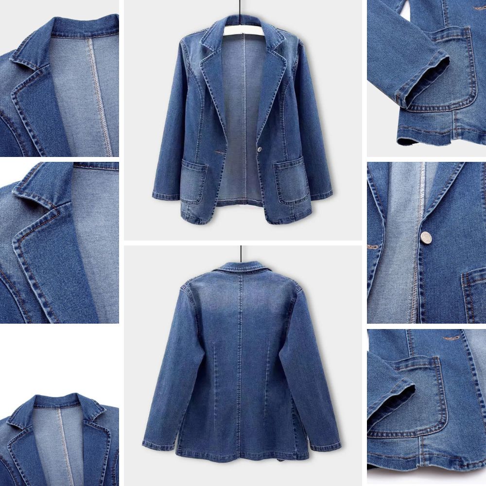 Karianne | Stilig Denim Blazer for Damer