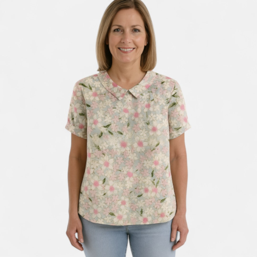 Arnlaug™ | Blomstermønstret Bluse