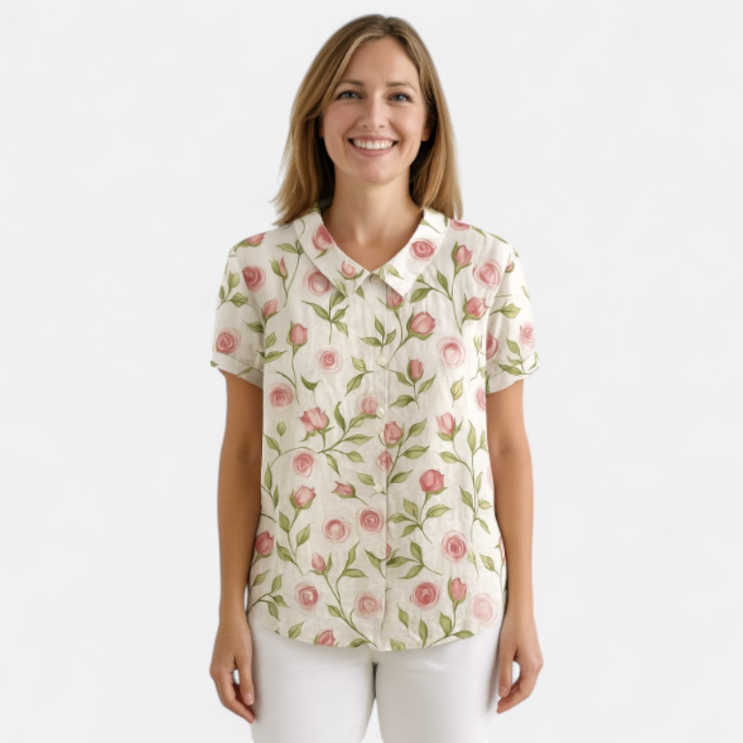 Arnlaug™ | Blomstermønstret Bluse