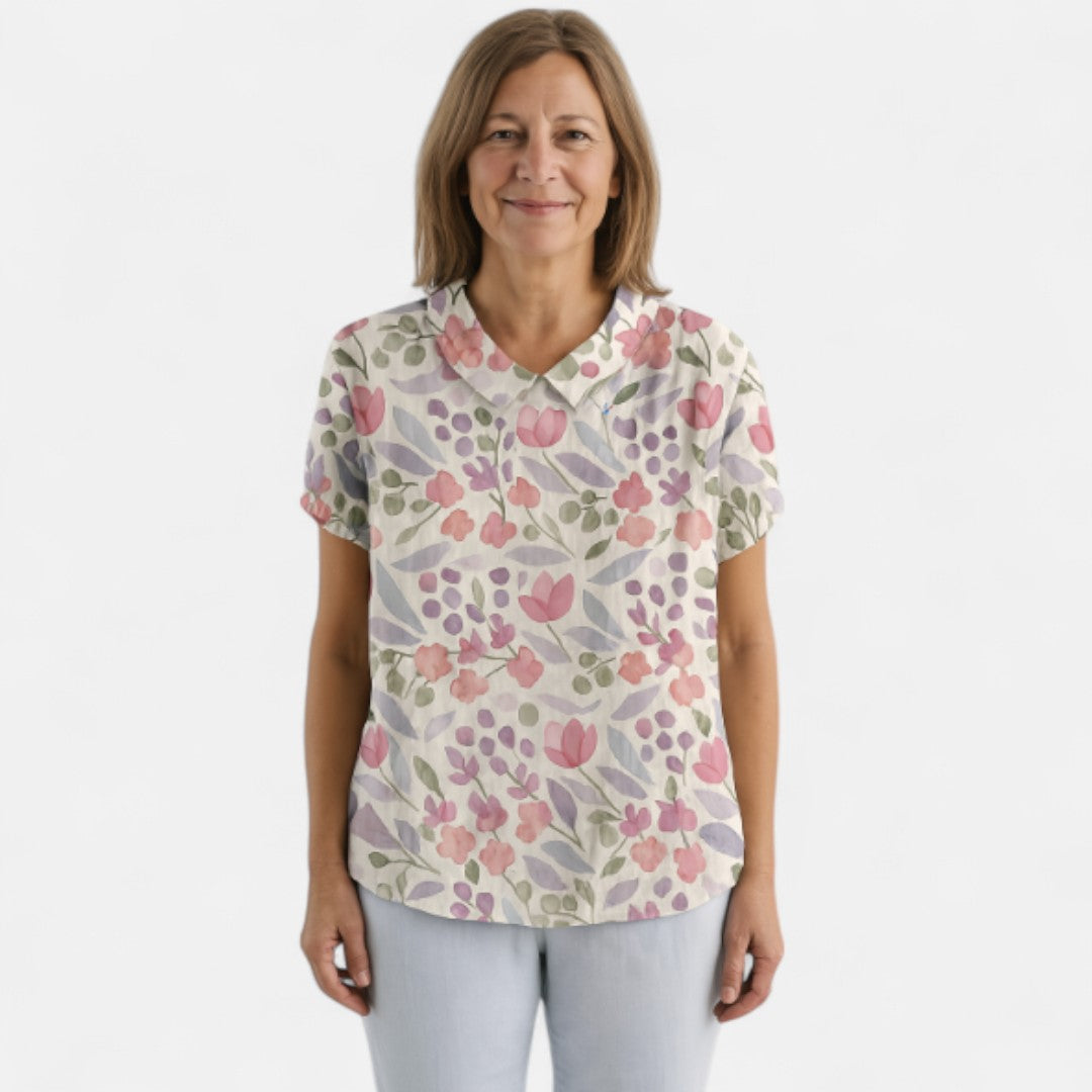 Arnlaug™ | Blomstermønstret Bluse