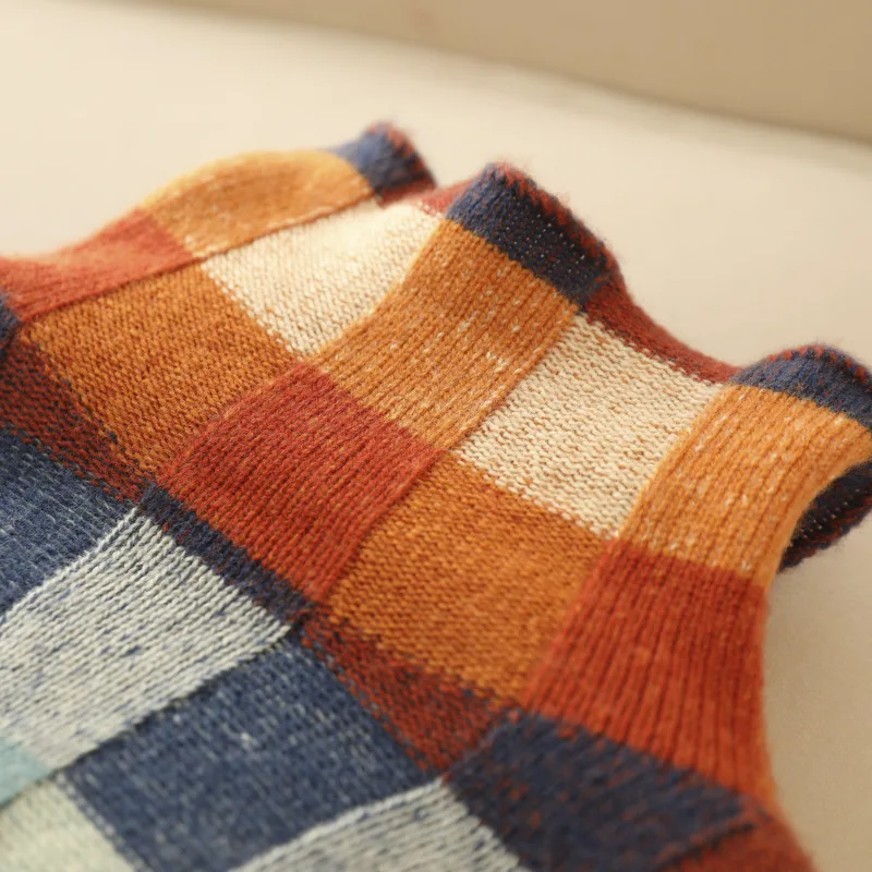 Julia | Luksuriøs Patchwork Turtleneck