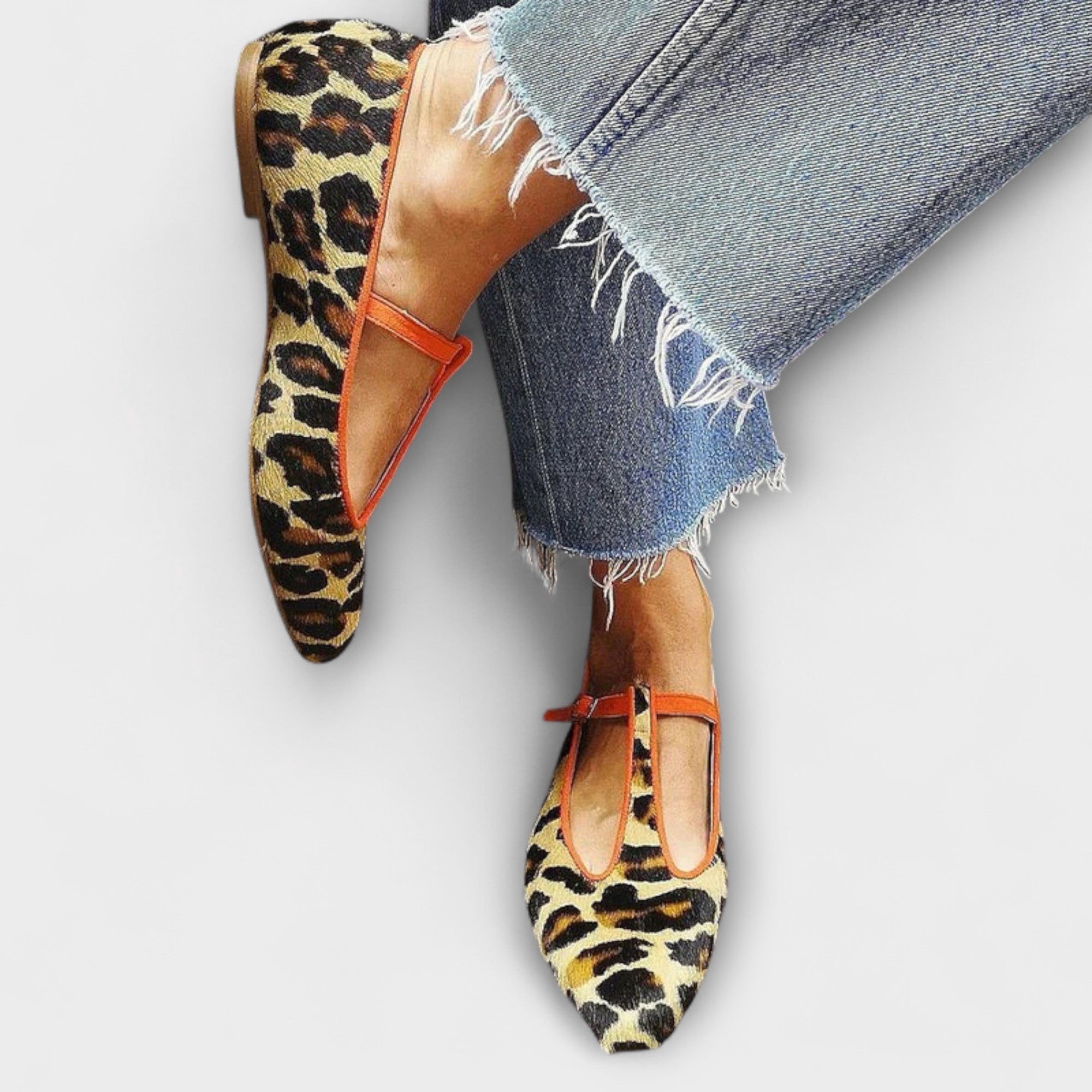 Gaia | Elegant Dyremønster T-bar Sko