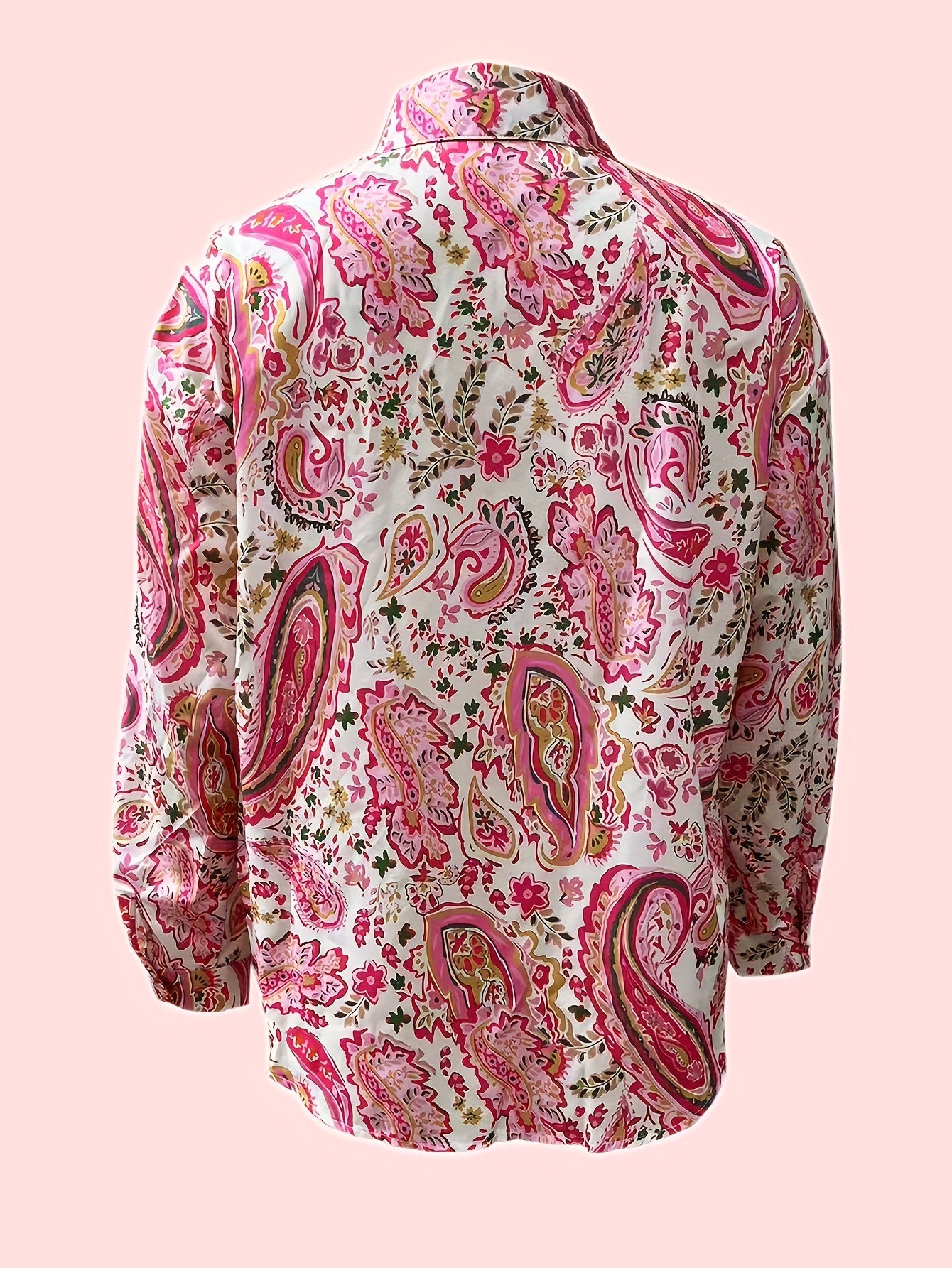 Oddlaug | Fargerik skjortebluse med paisley-inspirert mønster