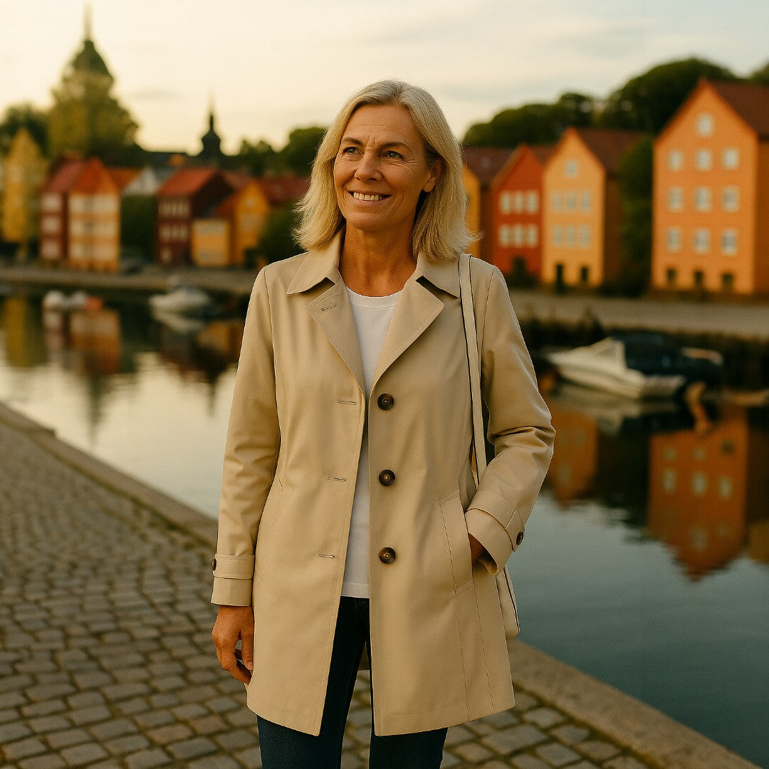 Elina | Trendy Vårtrenchcoat